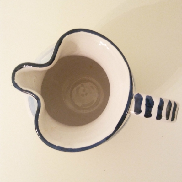 Hand Painted Pitcher Vase Vermarra  Made in Italy - Picture 3 of 8